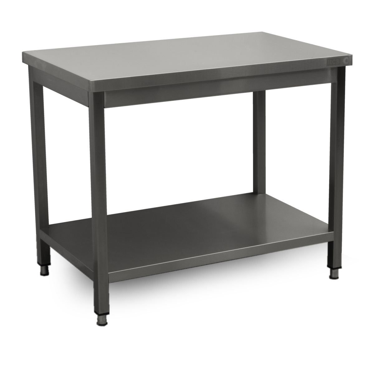 HCB Basic-line Werktafel - met onderschap - 100 x 60 x 85 cm - RVS - Afbeelding 2