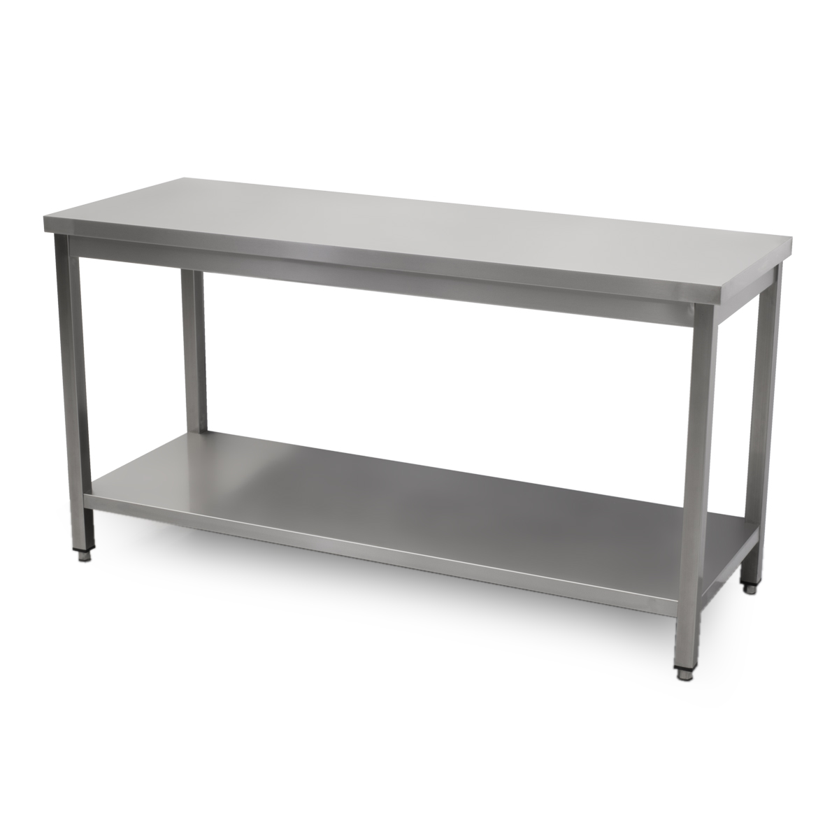 HCB Pro-line Work Table - with base - 160 x 60 x 85 cm - Stainless Steel