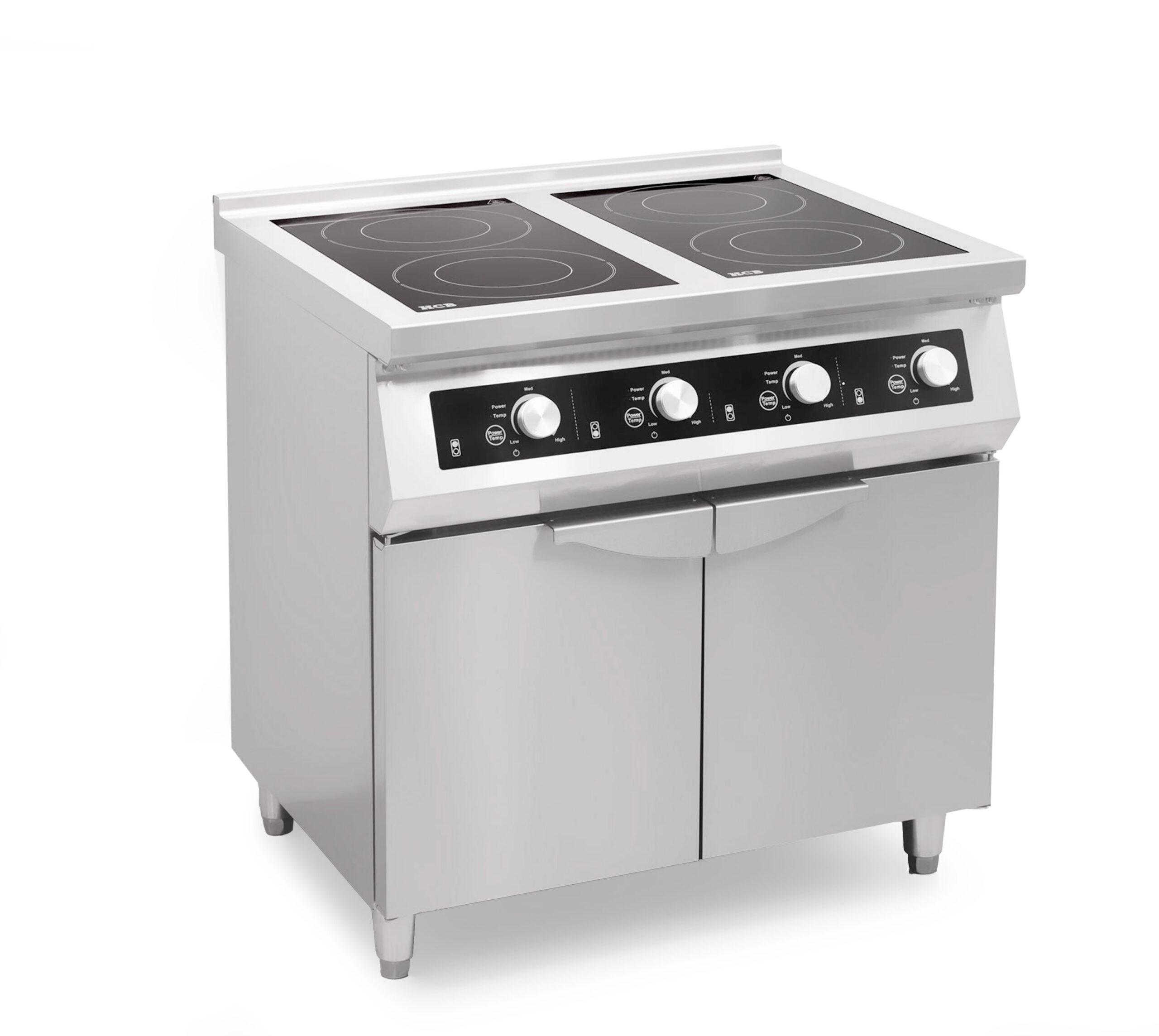 HCB Inductie fornuis - 4 pitten - 80 cm - 17 kW - 400V - RVS - Afbeelding 2