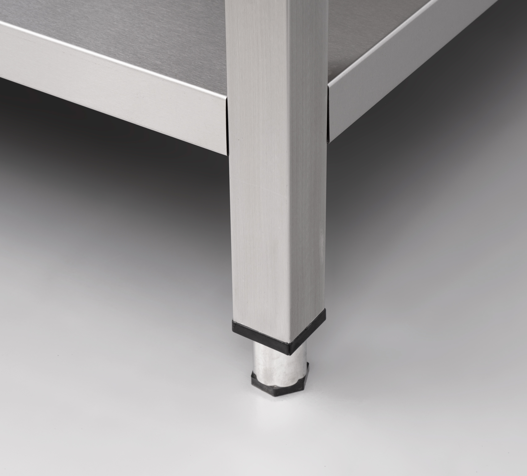 HCB Basic-line Werktafel - met onderschap - 100 x 60 x 85 cm - RVS - Afbeelding 3