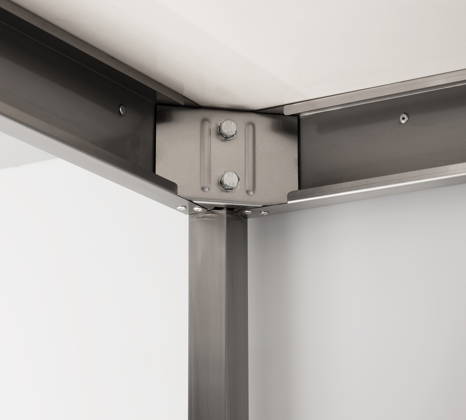 HCB Basic-line Werktafel - met onderschap - 100 x 60 x 85 cm - RVS - Afbeelding 5