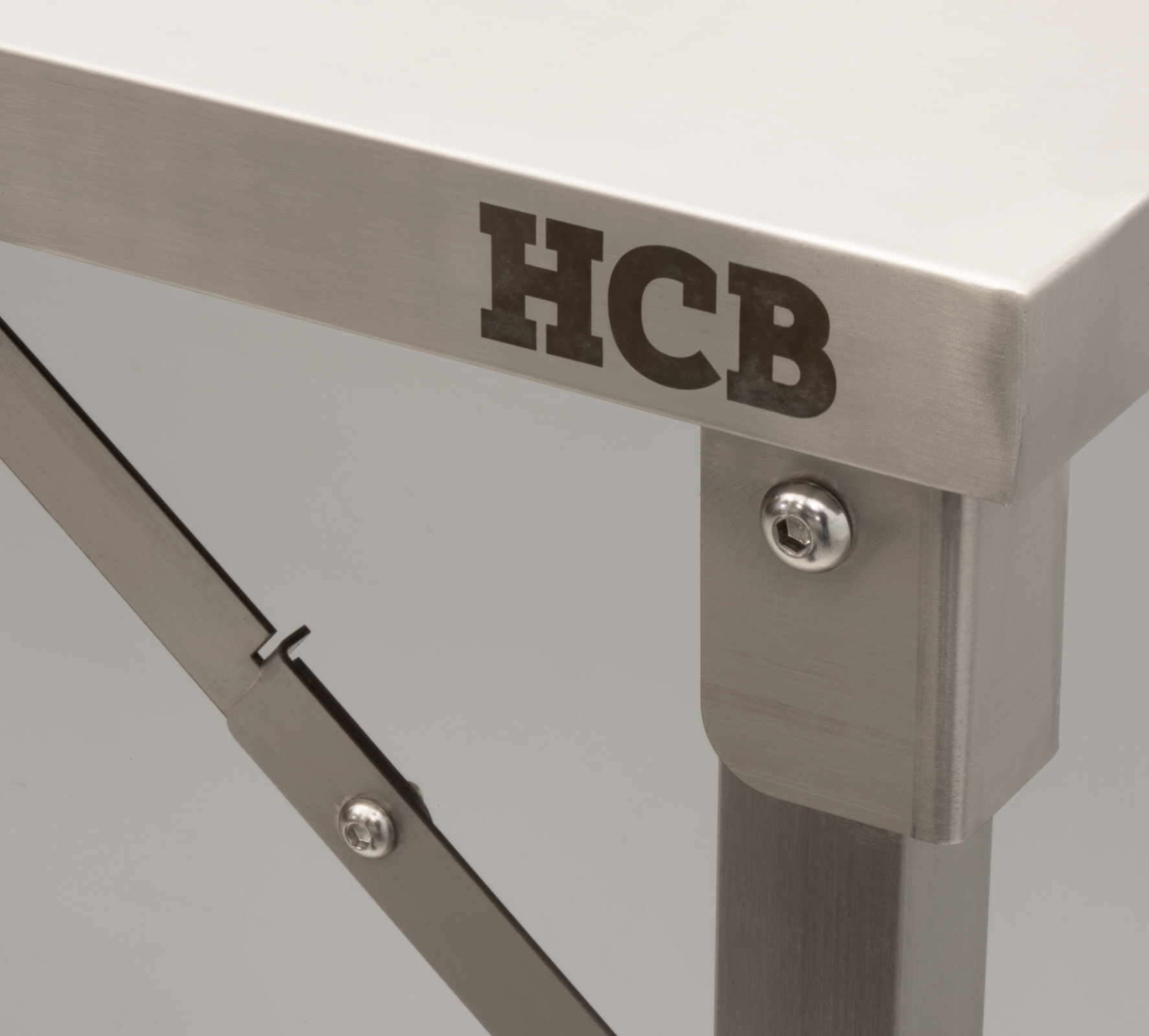 HCB Work Table - Foldable - 100 x 70 x 85 cm - Stainless Steel - Image 4