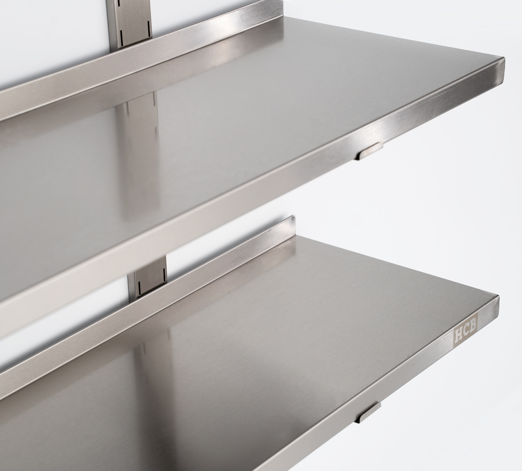 HCB Dubbel wandschap - 100 x 40 cm - RVS - Afbeelding 3