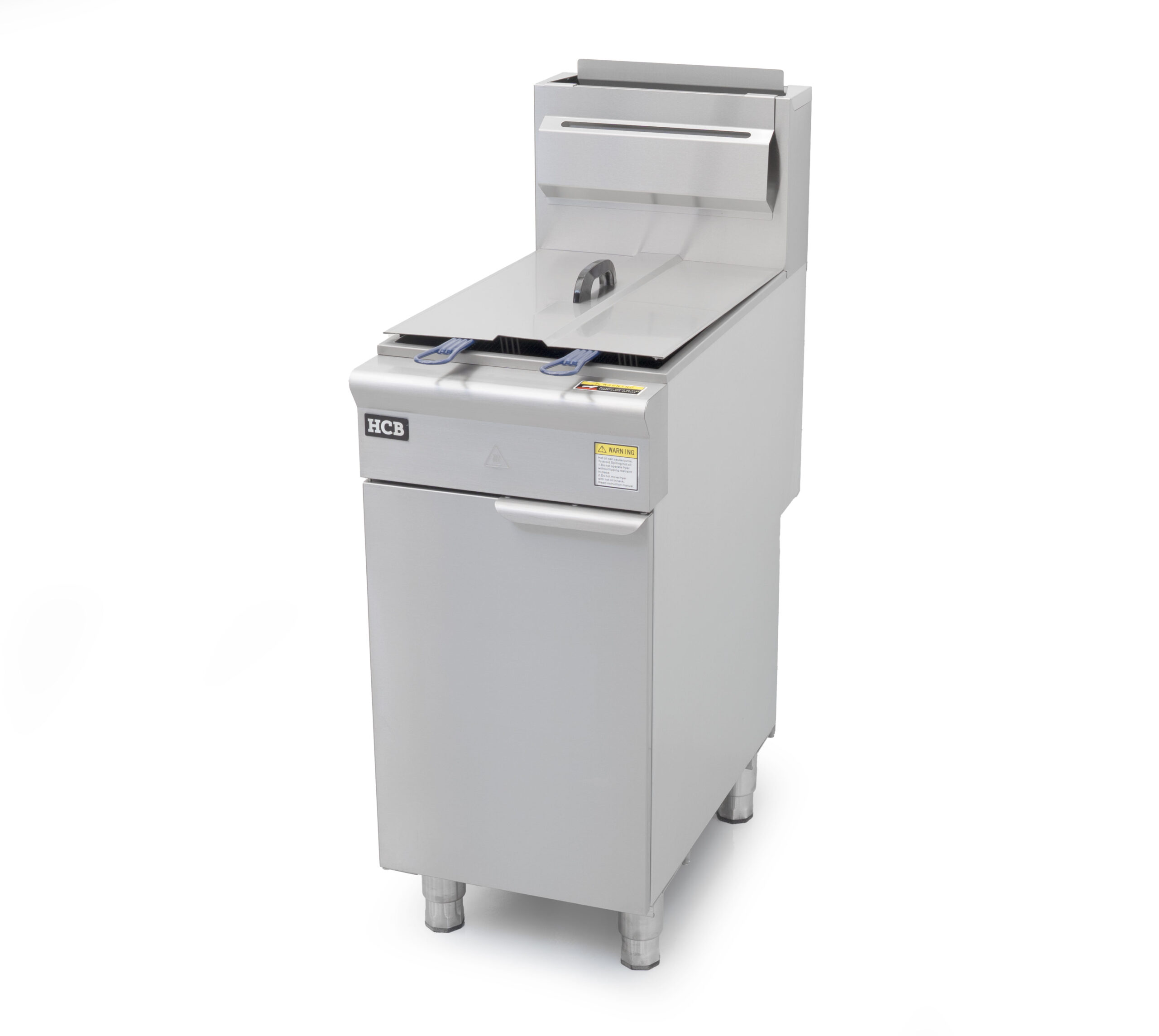 HCB Frituur - 23 liter - 4 branders - 35,2 kW - propaan - RVS