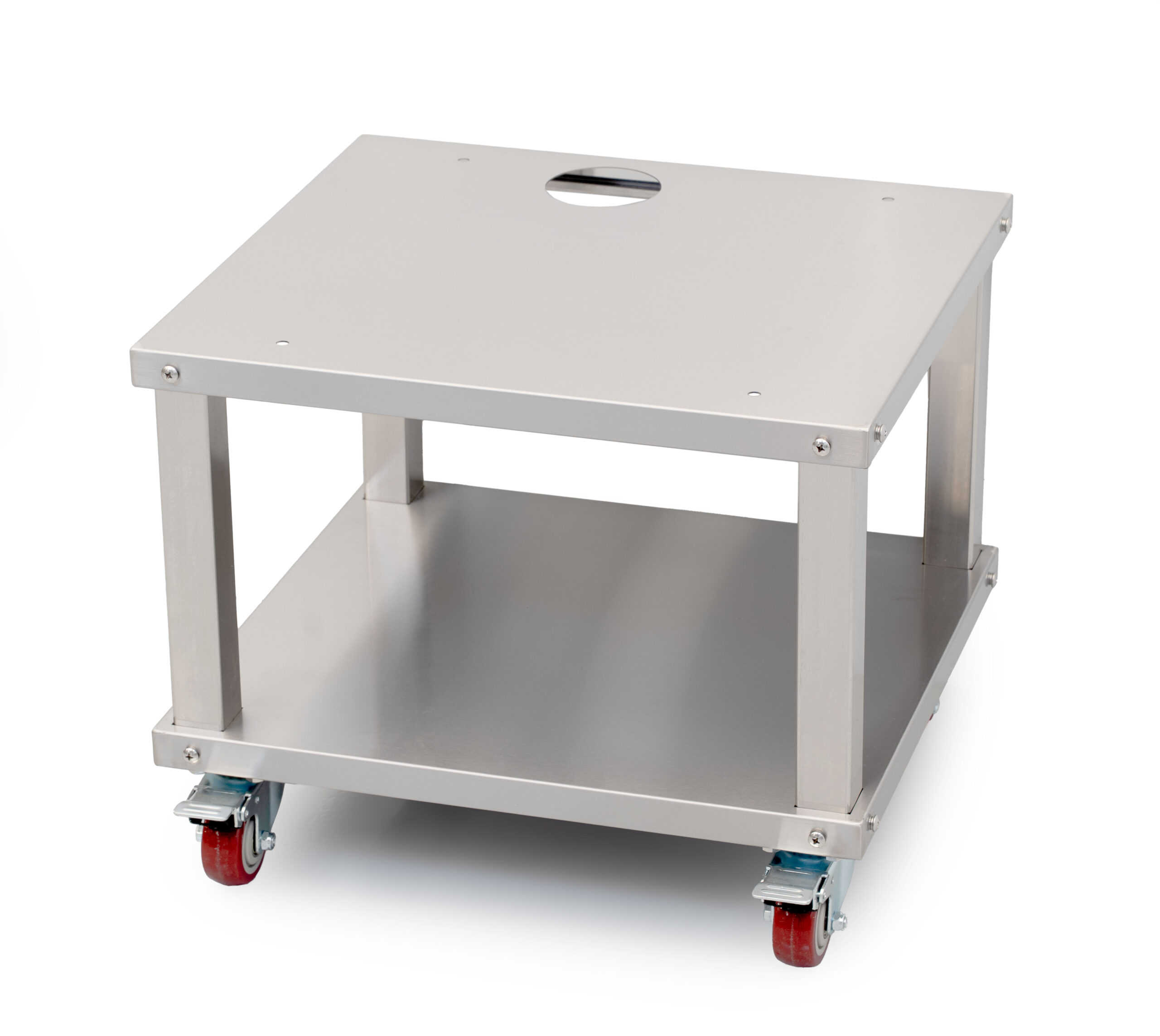 HCB Machinetafel - verrijdbaar - 48,5 x 53 x 43,5 cm - RVS