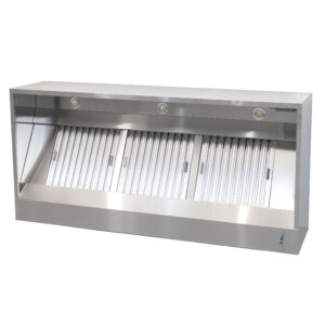 Campana extractora HCB - modelo en caja - con motor - 200 cm - 230 V - acero inoxidable