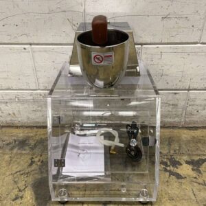 Chroom icecrusher Ijscrusher met Plexiglas bunker 20 kg per uur 230V Horeca