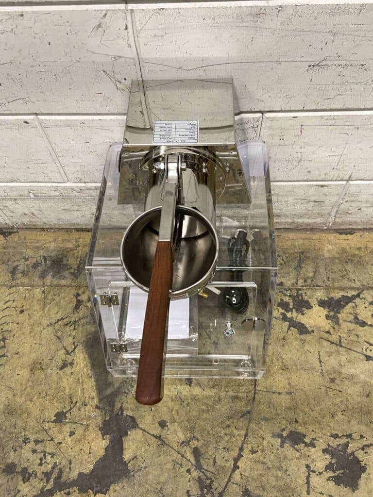 Chroom icecrusher Ijscrusher met Plexiglas bunker 20 kg per uur 230V Horeca - Afbeelding 4