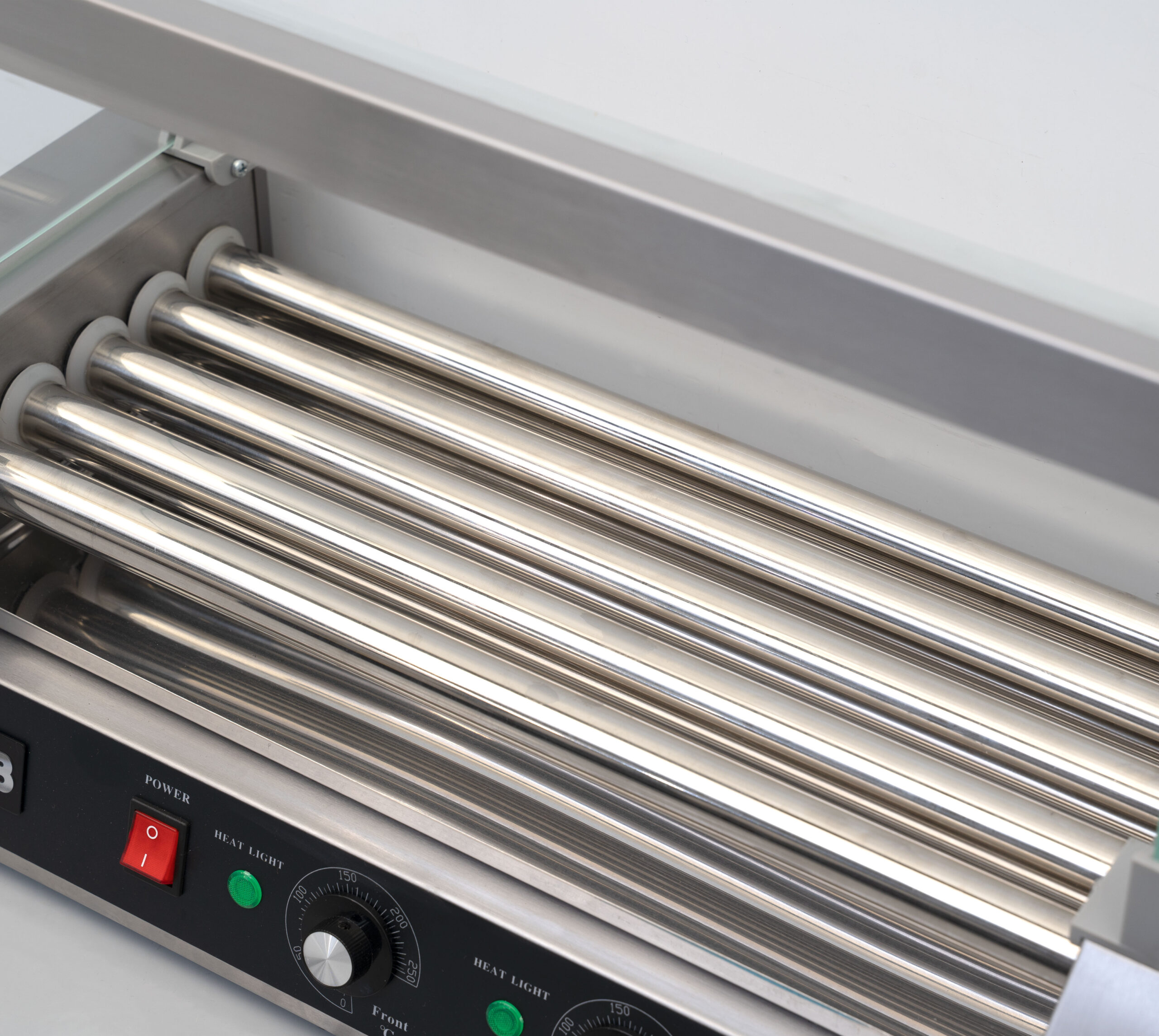 HCB Sausage Grill - Hot Dog Roller - 5 Rolls - Stainless Steel - 230V - Image 5