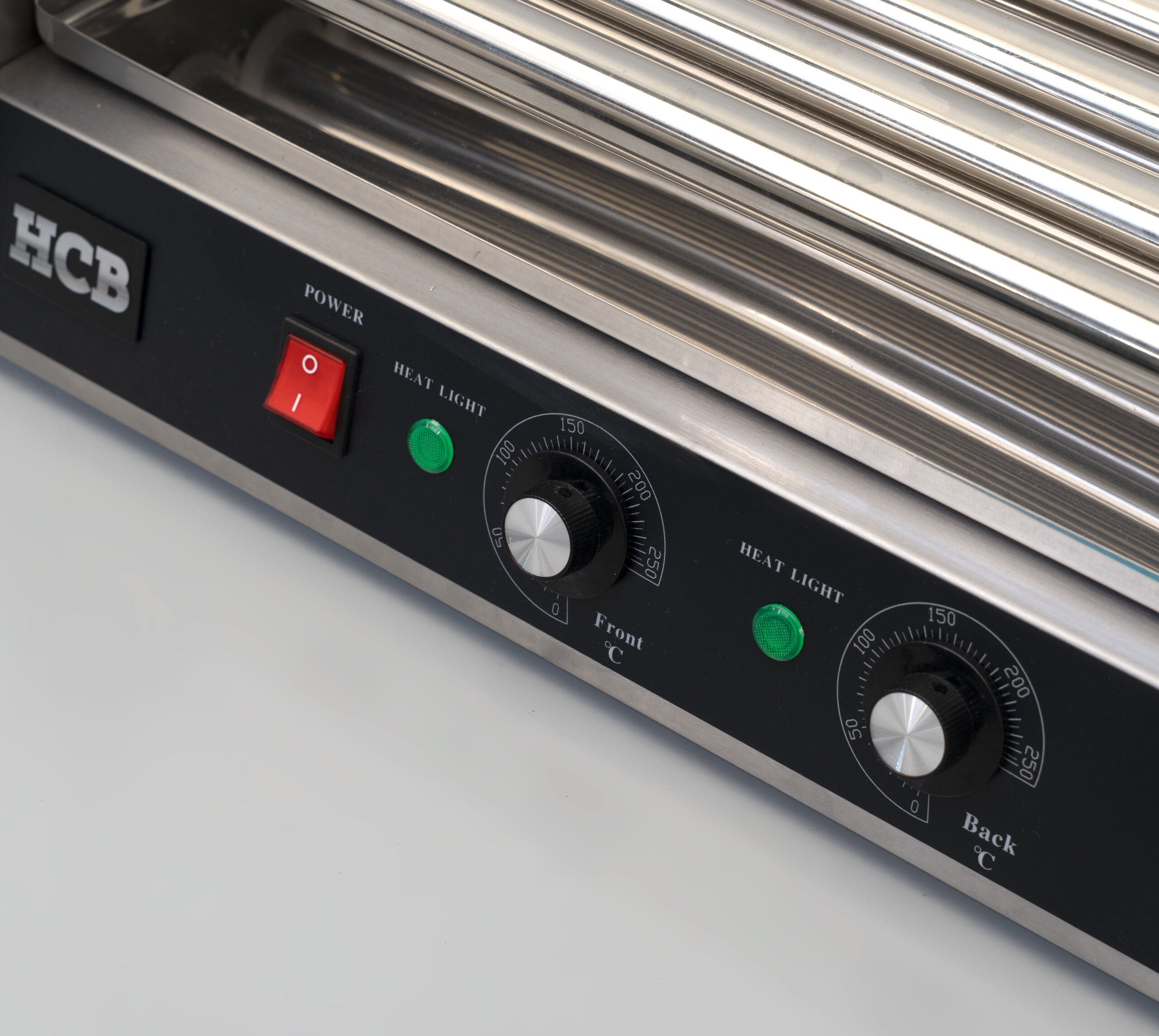 HCB Sausage Grill - Hot Dog Roller - 5 Rolls - Stainless Steel - 230V - Image 6