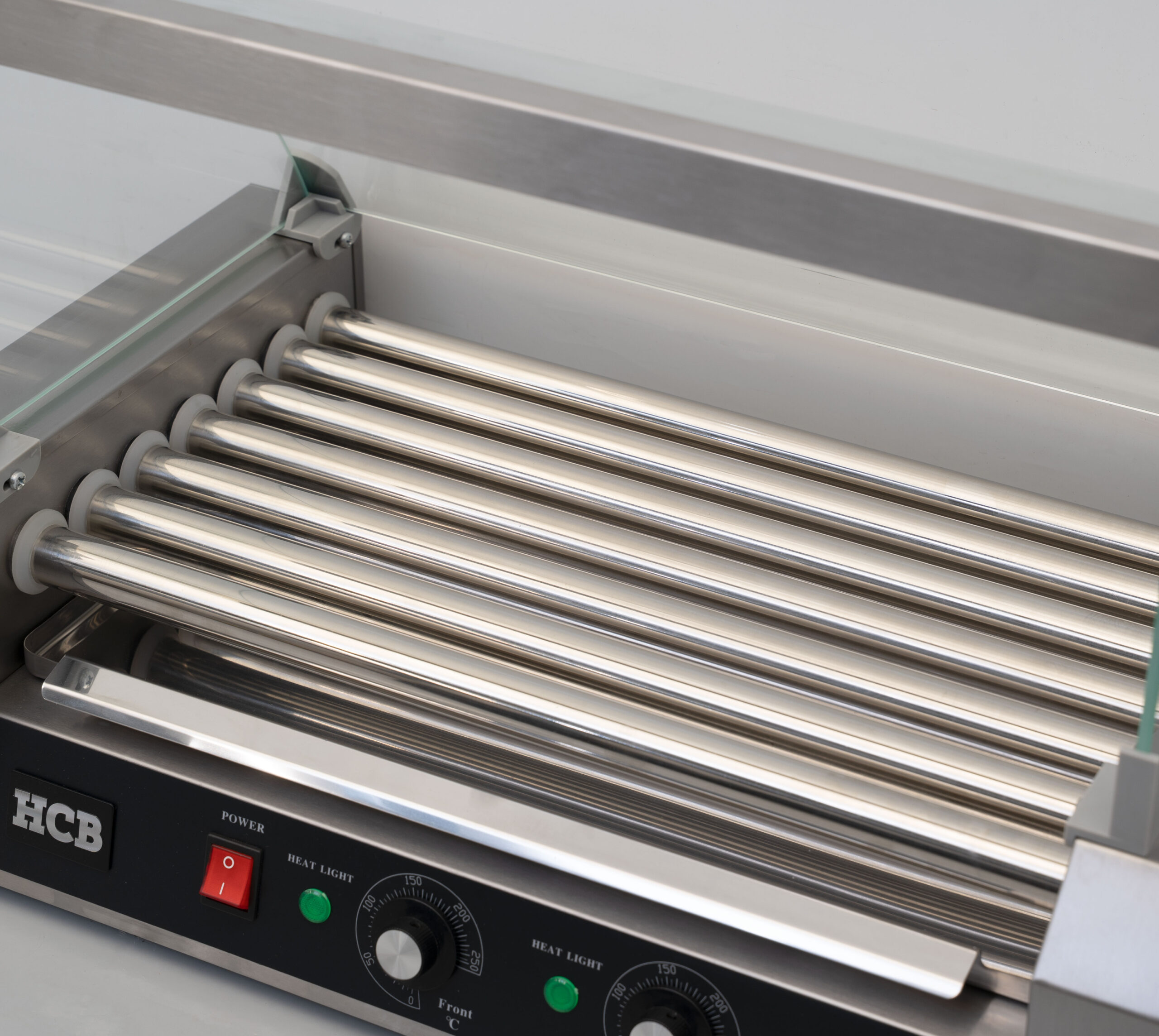 HCB Sausage Grill - Hot Dog Roller - 7 rollers - Stainless Steel - 230V - Image 5