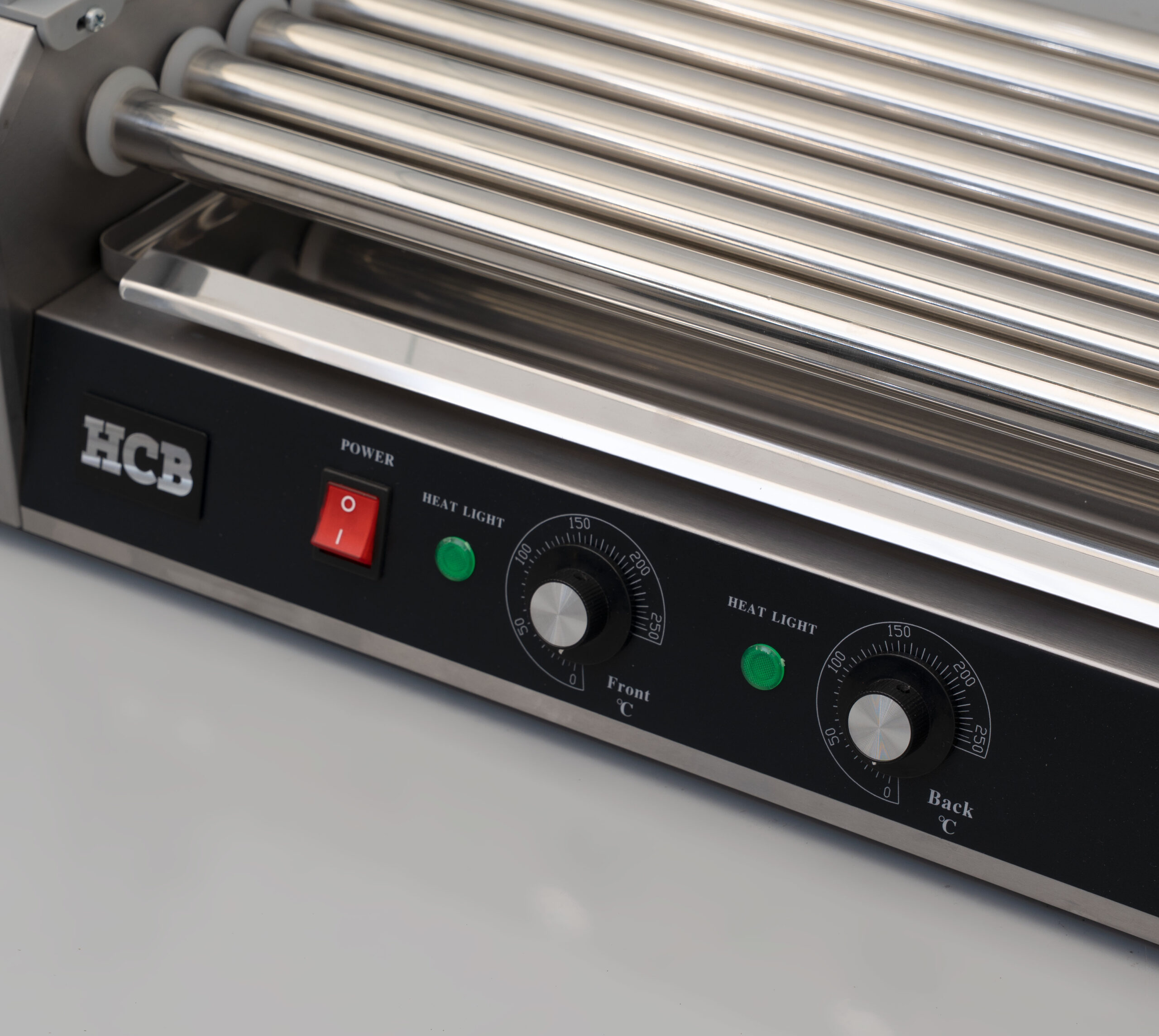 HCB Sausage Grill - Hot Dog Roller - 7 rollers - Stainless Steel - 230V - Image 6