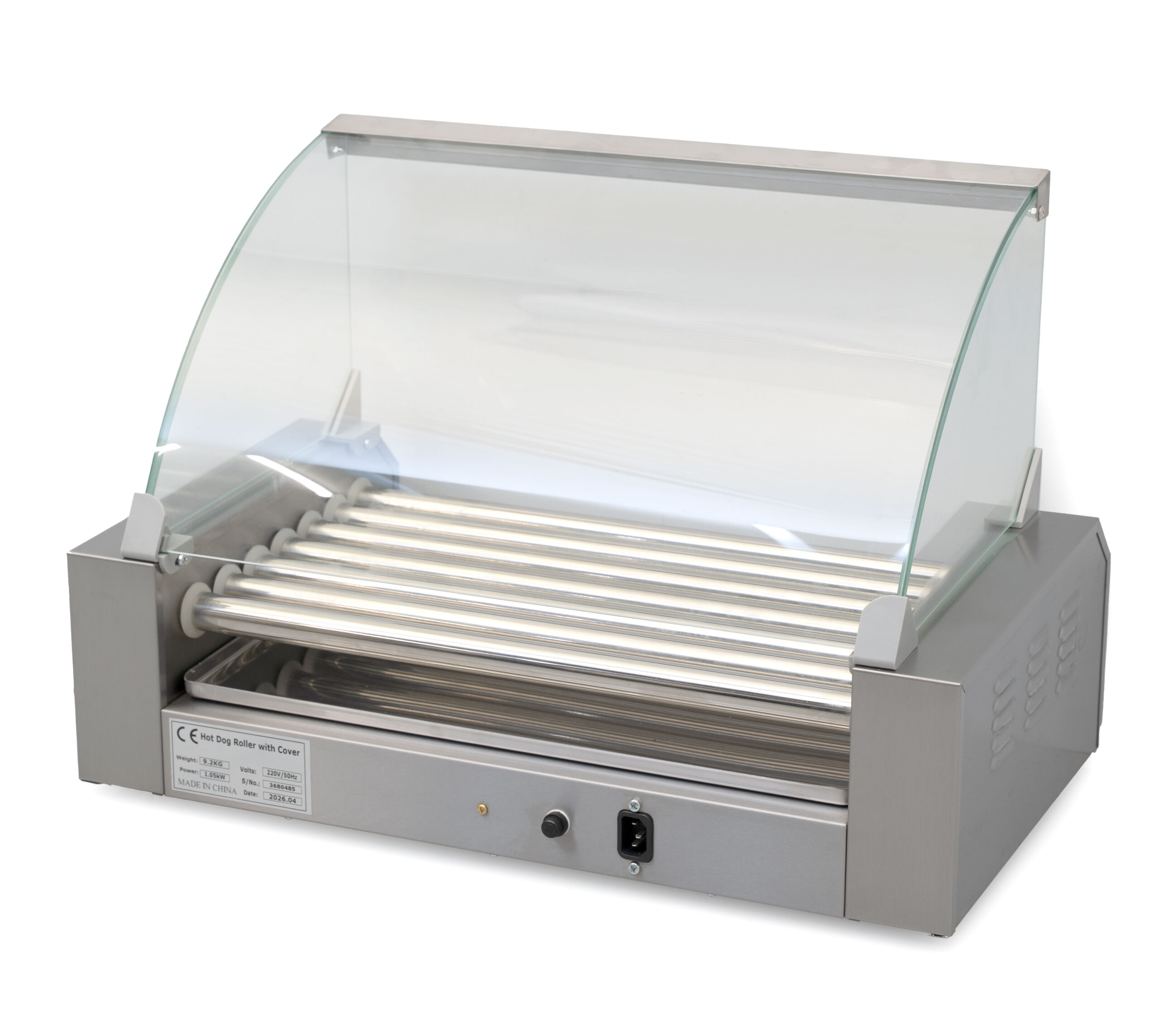 HCB Sausage Grill - Hot Dog Roller - 7 rollers - Stainless Steel - 230V - Image 4