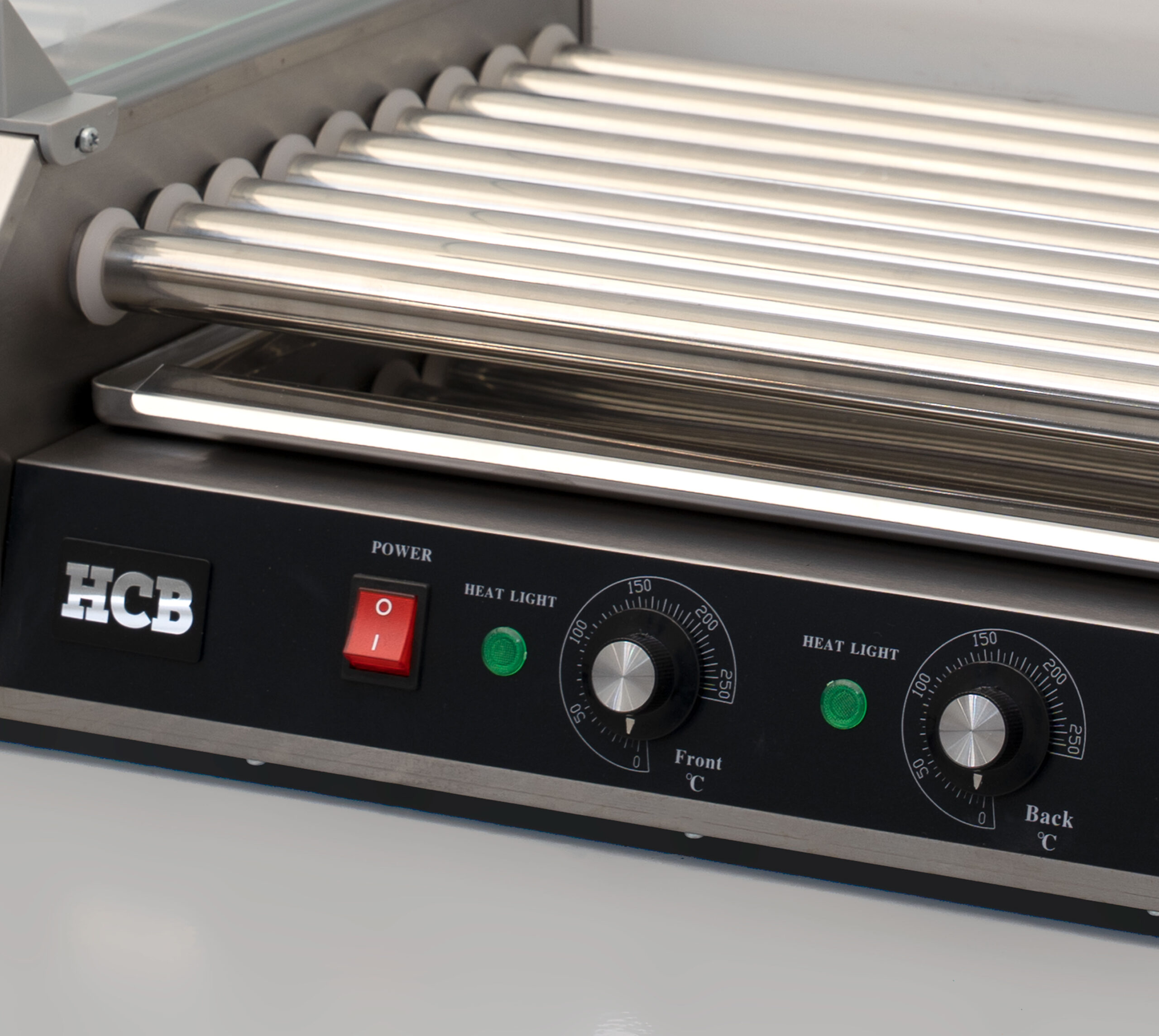 HCB Sausage Grill - Hot Dog Roller - 9 rollers - Stainless Steel - 230V - Image 6