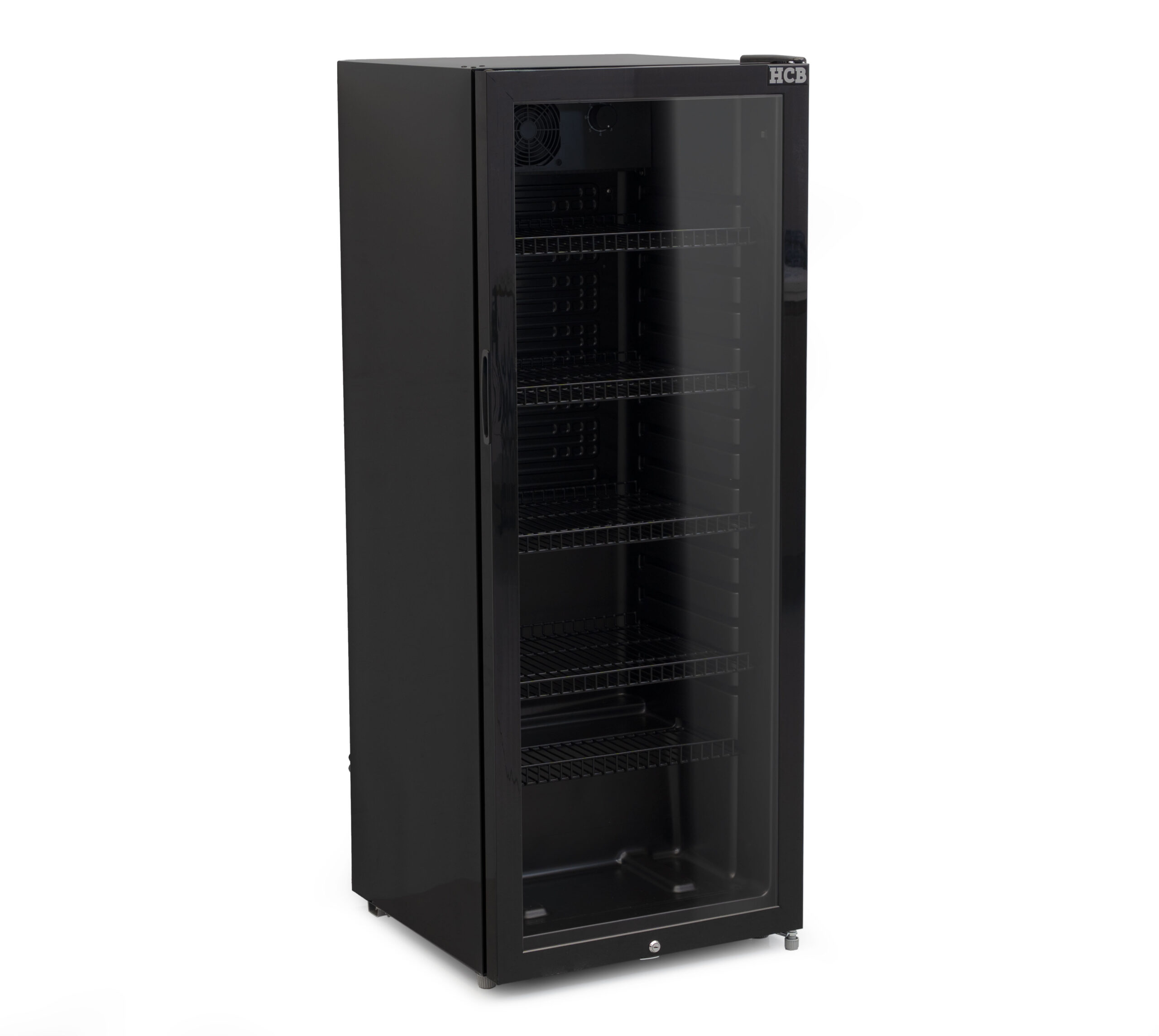 HCB Glasdeurkoeling - 248 liter - zwart - 230V - Afbeelding 2