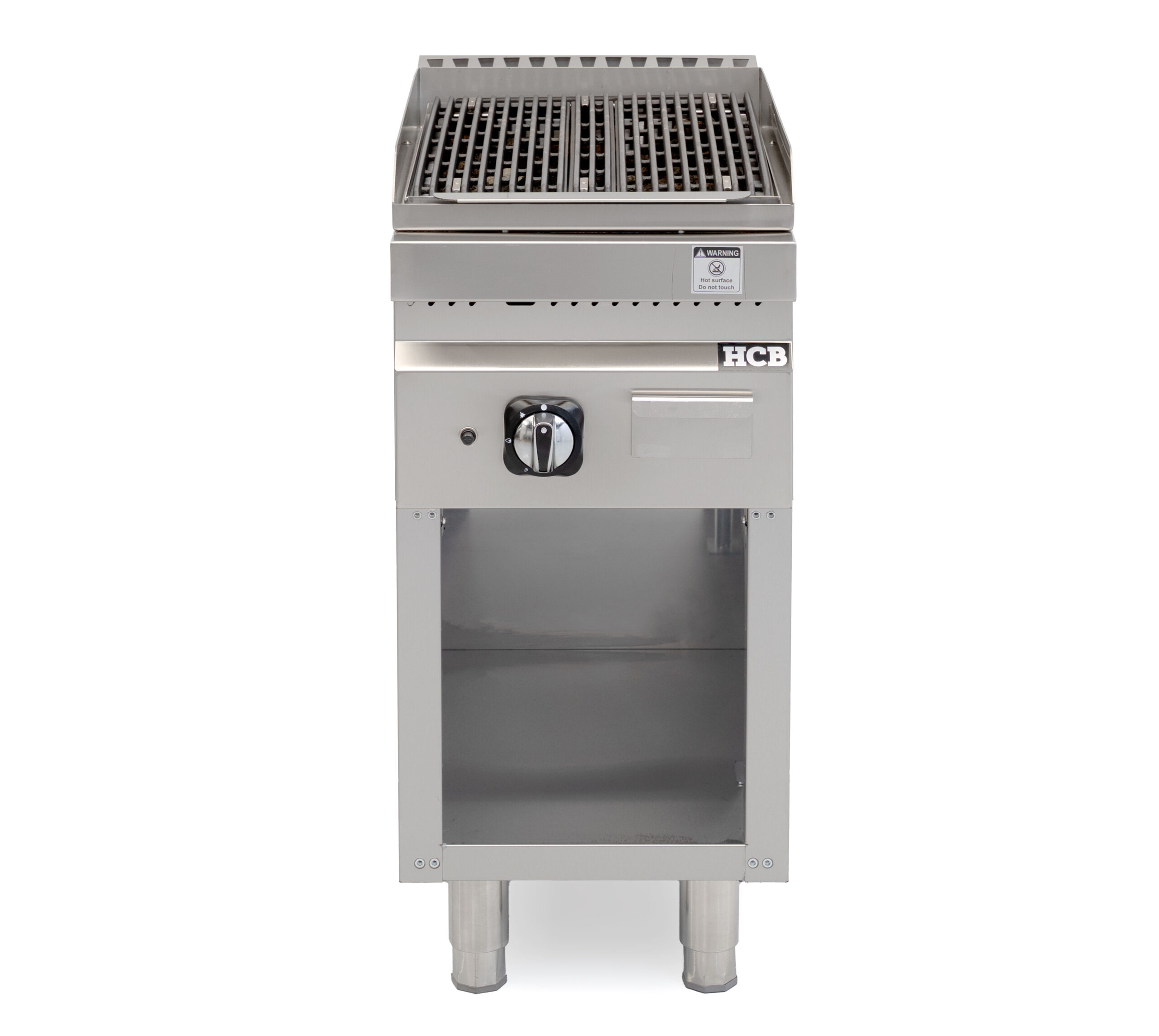 HCB Lavagrill - 70S - lava stone - 9 kW - 40 cm - natural gas - stainless steel